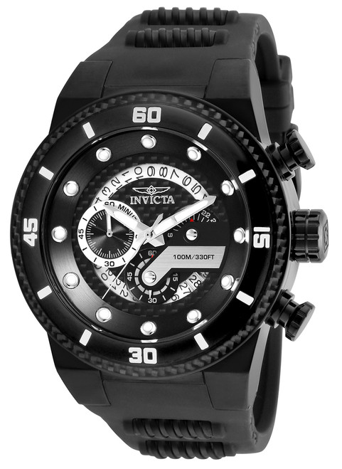 Invicta Men's 24228 S1 Rally Quartz Multifunction Black Dial Watch