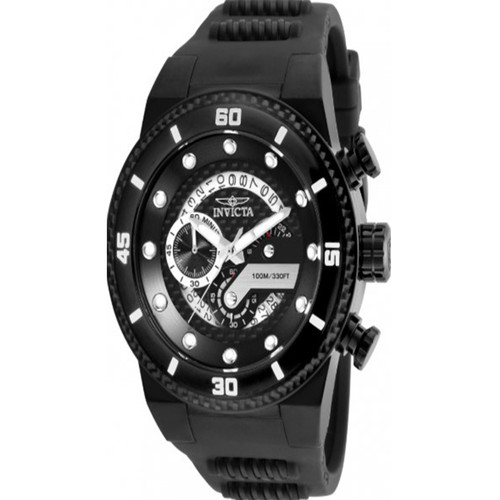 Invicta Men's 24228 S1 Rally Quartz Multifunction Black Dial Watch