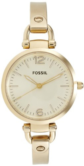 Fossil Women's Georgia ES3084 Gold Stainless-Steel Quartz Watch [Watch] Fossil
