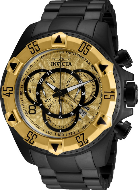 Invicta Men's 24267 Excursion Quartz Chronograph Gold Dial Watch