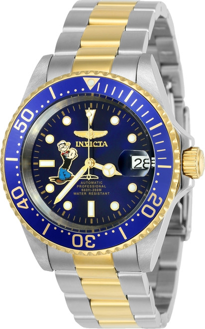 Invicta Men's 24487 Character  Automatic 3 Hand Blue Dial Watch