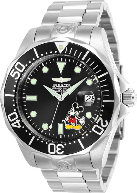 Invicta Men's 24496 Disney Automatic 3 Hand Black Dial Watch