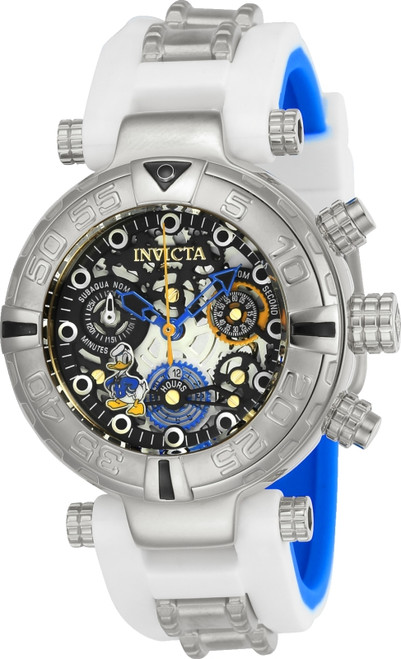 Invicta Women's 24511 Disney Quartz Multifunction Black, Gunmetal, Silver Dial Watch