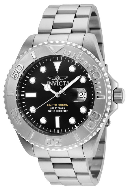 Invicta Men's 24622 Pro Diver Quartz 4 Hand Black Dial Watch