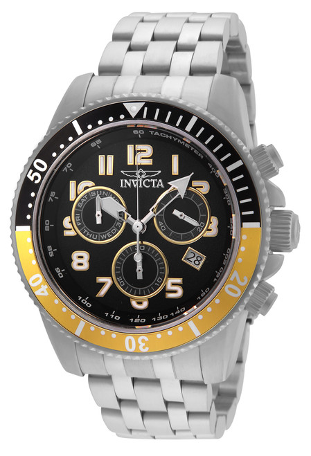 Invicta Men's 24648 Pro Diver Quartz Chronograph Black Dial Watch