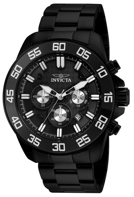 Invicta Men's 24735 Pro Diver Quartz Multifunction Black Dial Watch