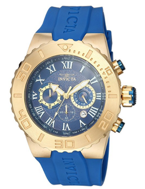 Invicta Men's 24776 Pro Diver Quartz Chronograph Blue Dial Watch