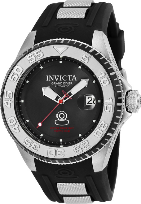 Invicta Men's 25253 Pro Diver Automatic 3 Hand Black Dial Watch