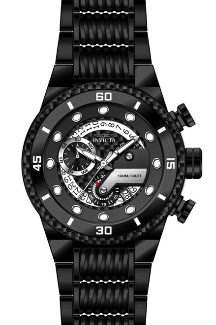 Invicta Men's 25284 S1 Rally Quartz Multifunction Black Dial Watch