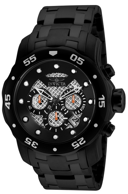 Invicta Men's 25334 Pro Diver Quartz Chronograph Black Dial Watch