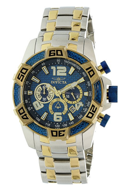 Invicta Men's 25855 Pro Diver Quartz Chronograph Blue Dial Watch