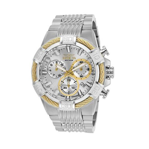 Invicta Men's 25863 Bolt Quartz Chronograph Silver Dial Watch
