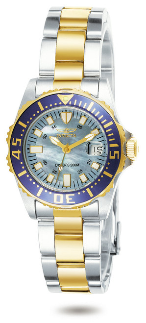 Invicta Women's 2961 Pro Diver Quartz 3 Hand Blue Dial Watch