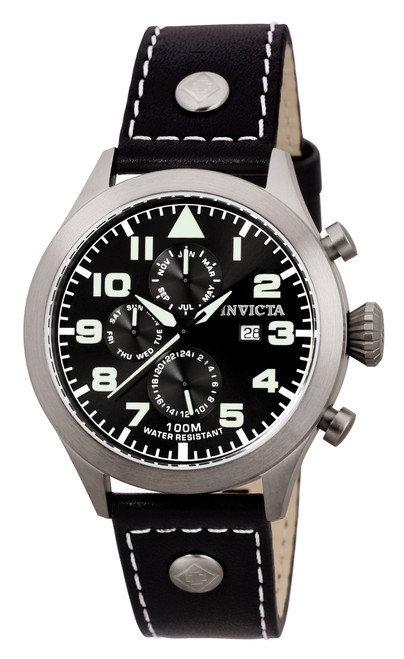 Invicta Men's 0353 I-Force Quartz Multifunction Black Dial Watch