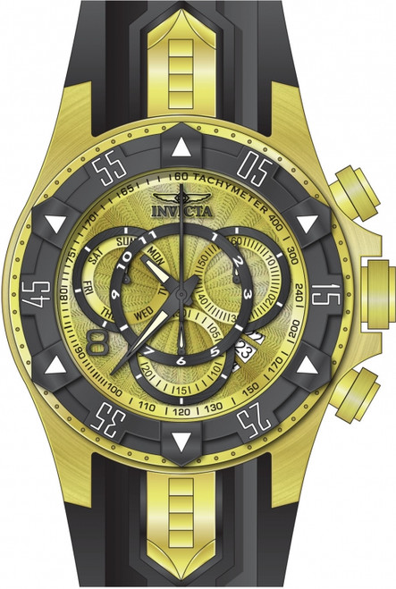Invicta Men's 24276 Excursion Quartz Multifunction Gold Dial Watch