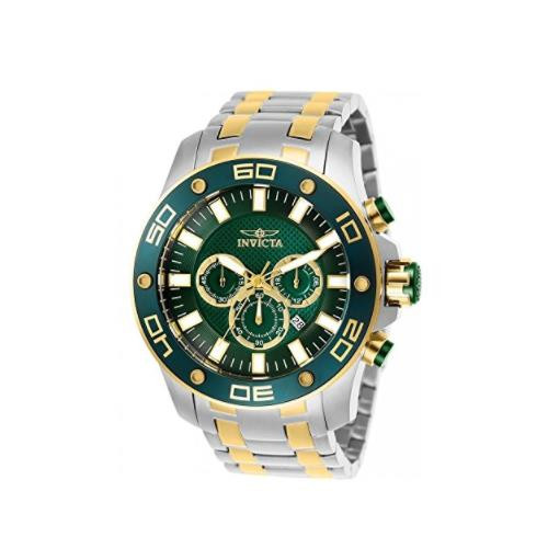 Invicta Men's 26083 Pro Diver Quartz Chronograph Green Dial Watch
