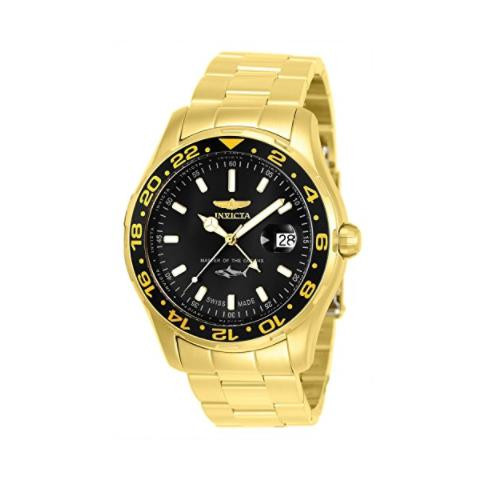 Invicta Men's 25822 Pro Diver Quartz 3 Hand Black Dial Watch