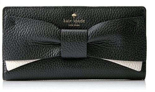 Kate Spade Eden Lane Stacy Wallet, Black/Cement, One Size PWRU4855