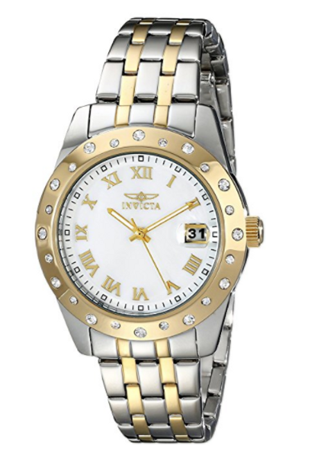 Invicta Women's 17489 Angel Analog Display Japanese Quartz Two Tone Watch