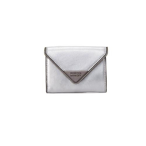 Rebecca Minkoff Women's Molly Metro Wallet, Silver, One Size SF17GSSC01-040