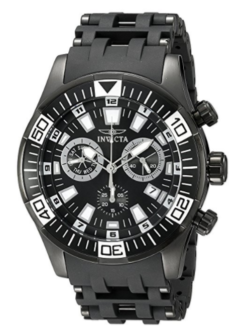 Invicta Men's 19533 Sea Spider Analog Display Swiss Quartz Black Watch