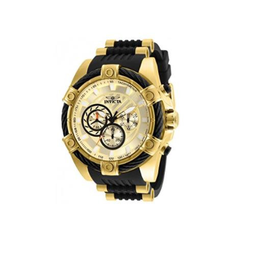 Invicta Men's 25526 Bolt Quartz Chronograph Gold Dial Watch