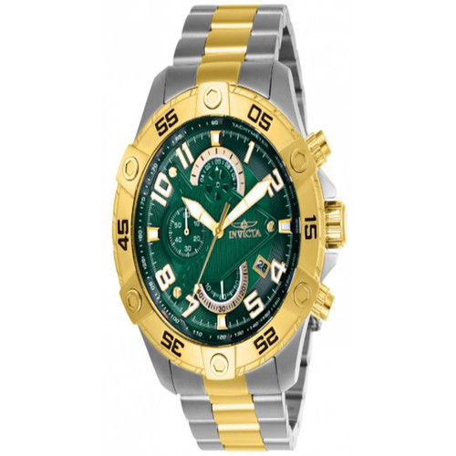 Invicta Men's 26099 S1 Rally Quartz Multifunction Green Dial Watch