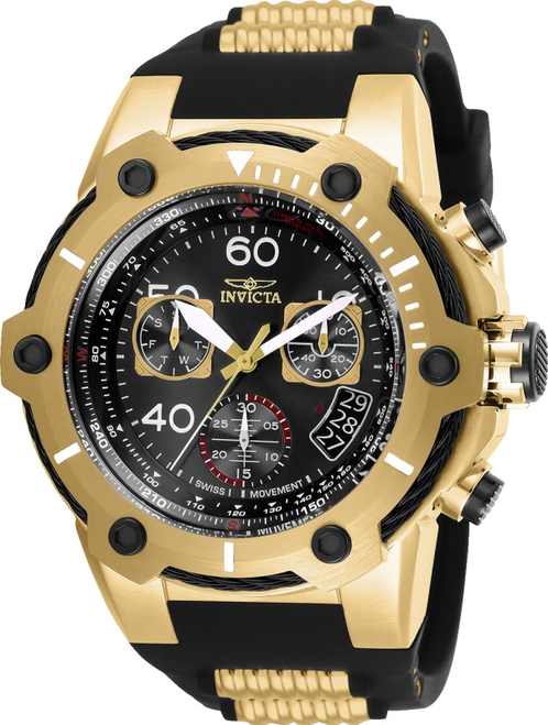 Invicta Men's 25874 Bolt Quartz Chronograph Black Dial Watch