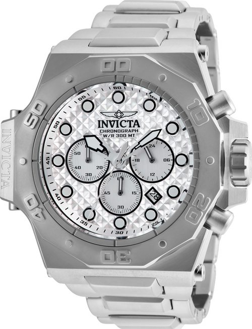 Invicta Men's 26040 Akula Quartz Chronograph Silver Dial Watch