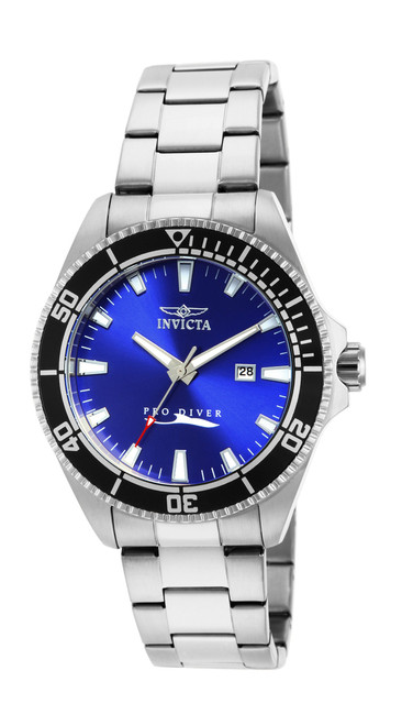 Invicta Men's 15184 Pro Diver Quartz 3 Hand Blue Dial Watch