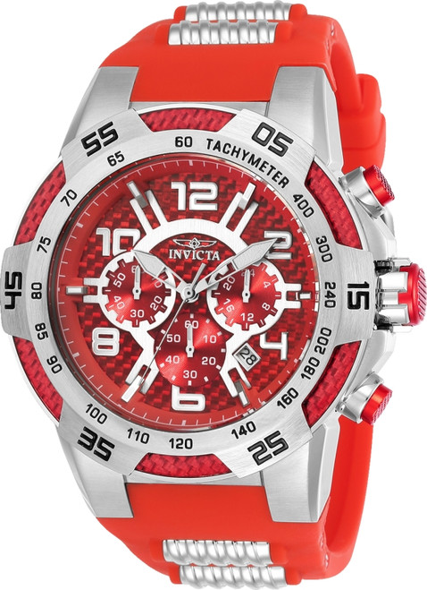 Invicta Men's 24230 Speedway Quartz Multifunction Red Dial Watch