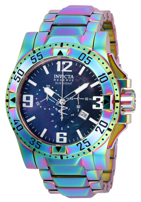 Invicta Men's 25363 Reserve Quartz 3 Hand Black Dial Watch