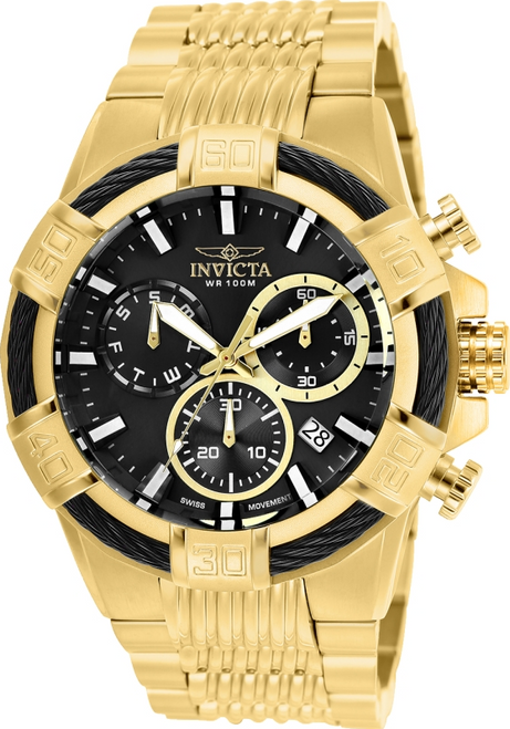 Invicta Men's 25867 Bolt Quartz Chronograph Black Dial Watch