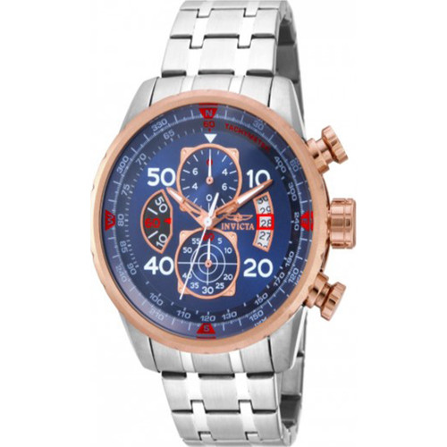 Invicta Men's 17203 Aviator Quartz Chronograph Blue Dial Watch