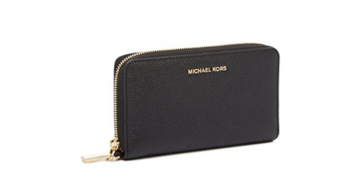 MICHAEL Michael Kors KORS STUDIO Large Flat Phone Case Wristlet Black 32F6GM9E3L-001