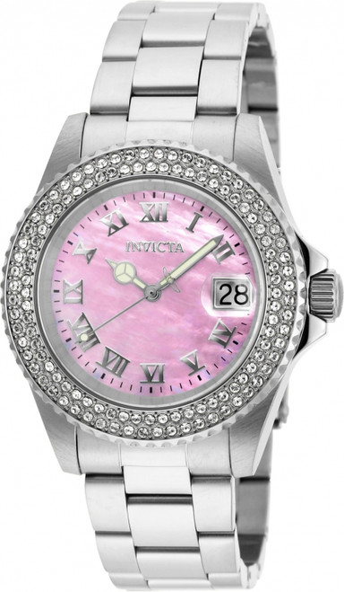 Invicta Lady 20363 Sea Base Quartz 3 Hand Pink Dial Watch