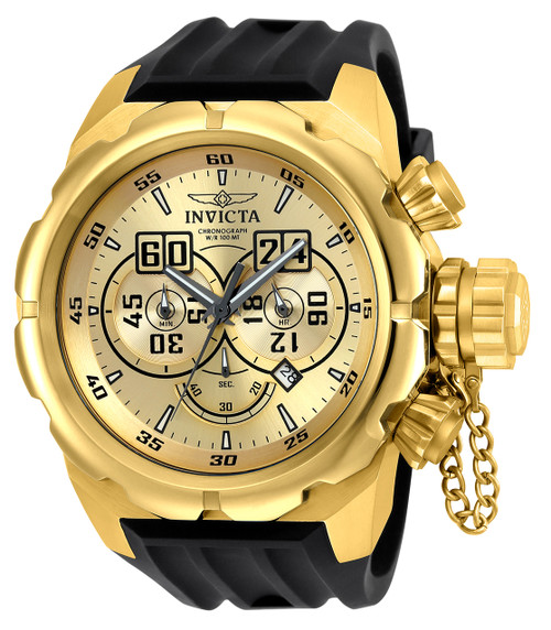 Invicta Men's 21628 Russian Diver Quartz Multifunction Gold Dial Watch