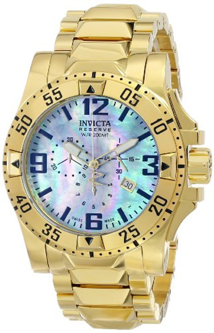 Invicta Men's 6257 Reserve Collection Chronograph 18k Gold-Plated Stainless S...