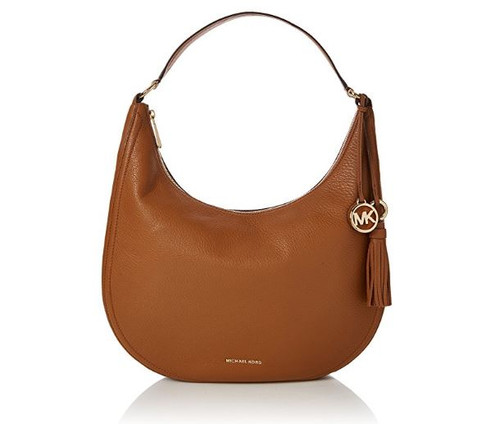 MICHAEL Michael Kors Women's Medium Lydia Hobo Bag, Acorn, One Size 30F7GL0L3L-532