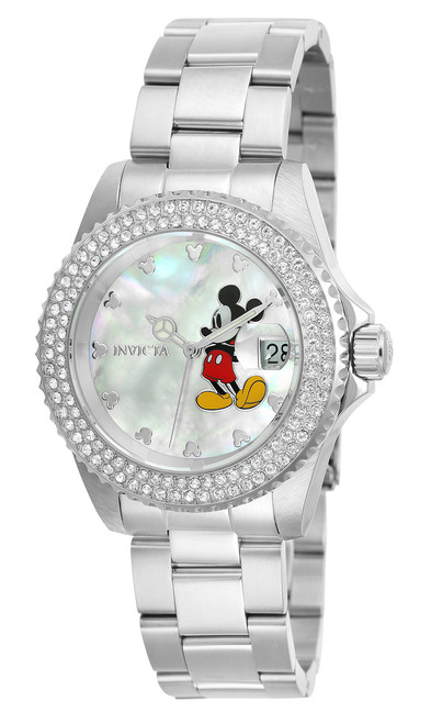 Invicta Women's 26238 Disney Quartz 3 Hand White Dial Watch