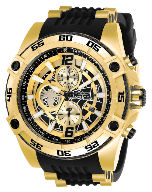 Invicta Men's 26770 Marvel Quartz Multifunction Gold Dial Watch