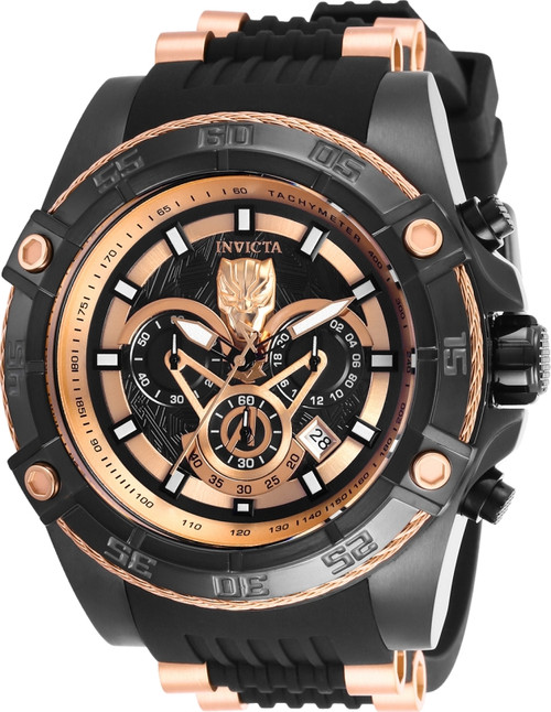 Invicta Men's 26804 Marvel Quartz Multifunction Black Dial Watch