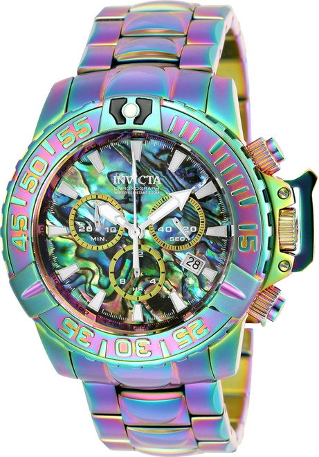 Invicta Men's 25179 Subaqua Quartz Chronograph Blue, Green Dial Watch