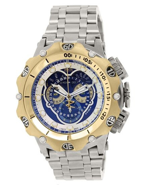 Invicta Venom Chronograph Blue Dial Stainless Steel Mens Watch 16808 …