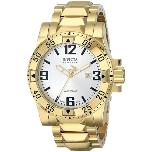 Invicta Men's 6249 Reserve Collection Excursion 18k Gold-Plated Stainless Ste...
