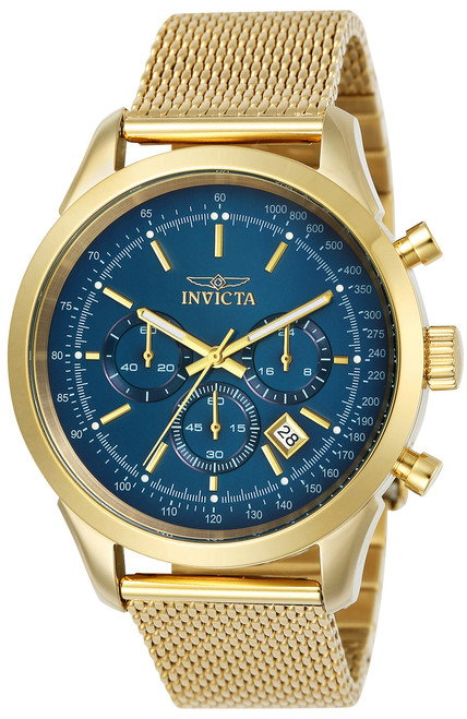 Invicta Men's 25536 Speedway Quartz Chronograph Blue Dial Watch