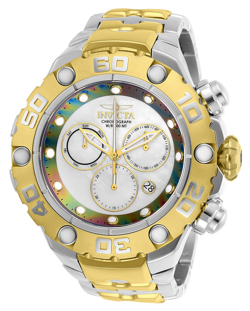 Invicta Men's 25718 Excursion Quartz Chronograph White, Rainbow Dial Watch