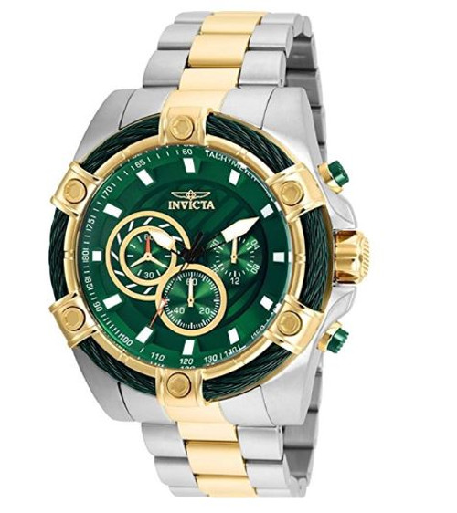 Invicta Men's 27267 Bolt Quartz Chronograph Green Dial Watch