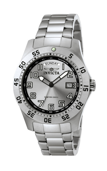 Invicta Men's 5249 Specialty Quartz 3 Hand Silver Dial Watch