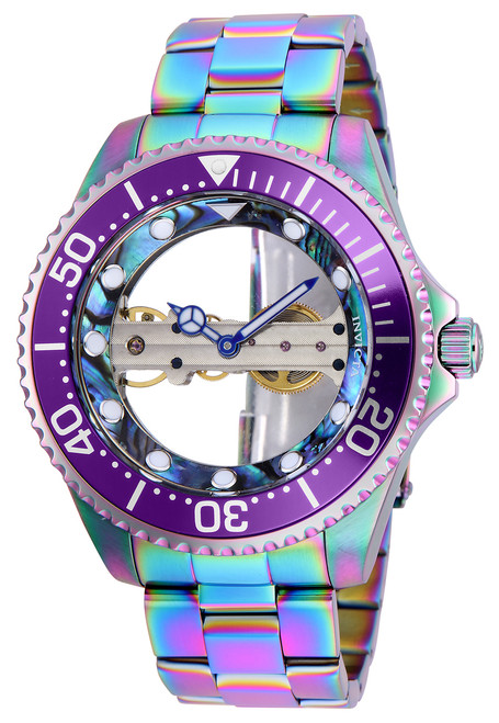 Invicta Men's 26412 Pro Diver Mechanical 3 Hand Green, Blue Dial Watch